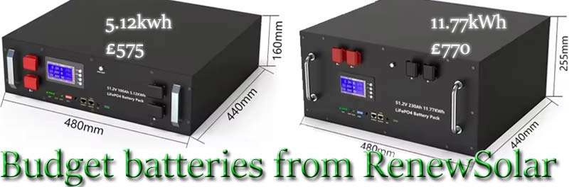 lowest price battery storage in the UK.