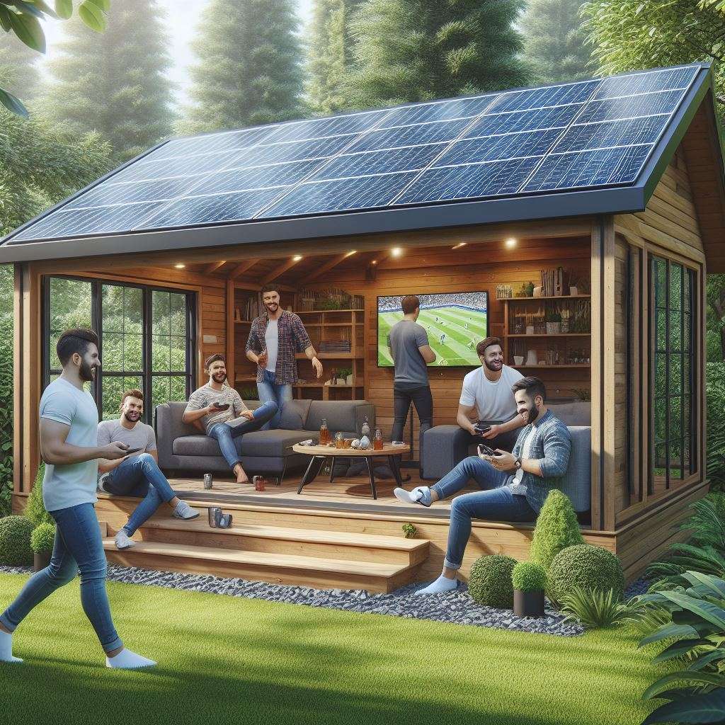 solar power garden room